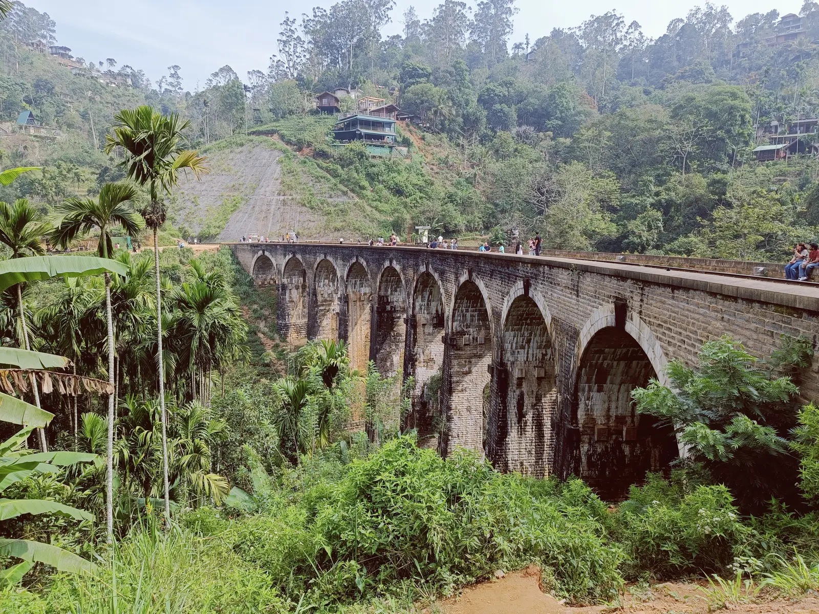 Nine Arch Bridge crossing a green valley near Ella